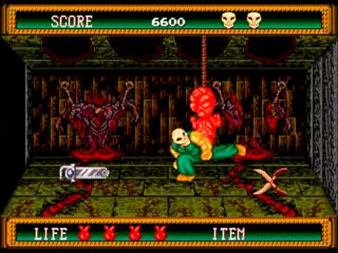 Let's Play "Splatterhouse 2" (Mega Drive) 03 - Erwürgte Killerkotzbabys