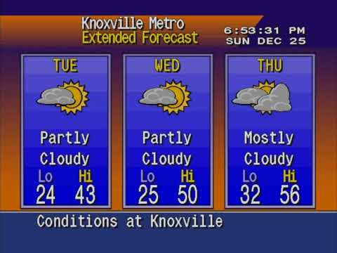 WeatherStar 4000 - Knoxville, TN - Christmas 2022