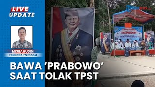 Warga Lebak Minta Tolong Prabowo Tolak Pembangunan TPST Banten, Pajang Foto Iringi Istighosah