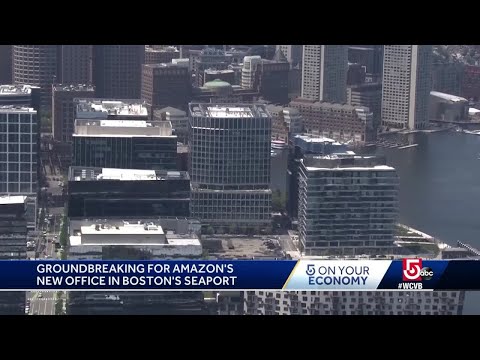 Amazon breaks ground on new office tower in Seaport