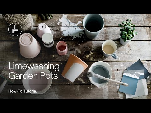 Bauwerk Colour – How to Limewash a Garden Pot