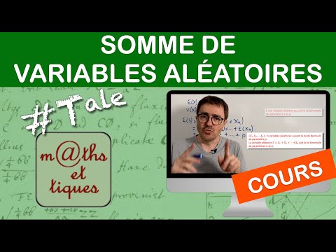 LE COURS : Somme de variables aléatoires - Terminale