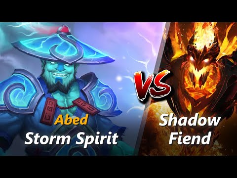 Abed mid Storm Spirit vs Shadow Fiend | First 10 minutes
