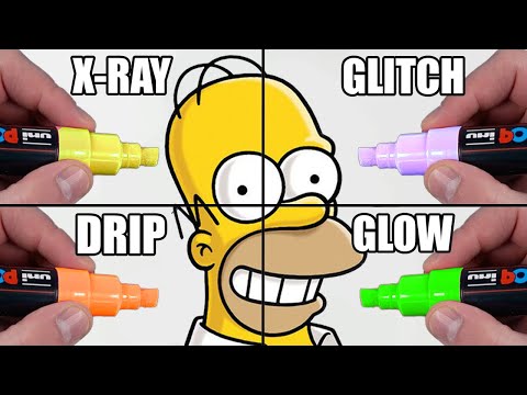 One Drawing, But 4 Different Styles!