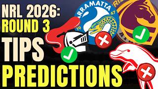 NRL Tips and Predictions - Round 3 2026