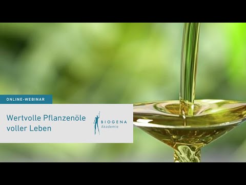 Wertvolle Pflanzenöle voller Leben - positive Wirkung von Premium Ölen  - Florian Klinger