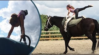 Equestrian Vaulting! Learning Compulsory and Freestyle Exercises | Crazy8Family