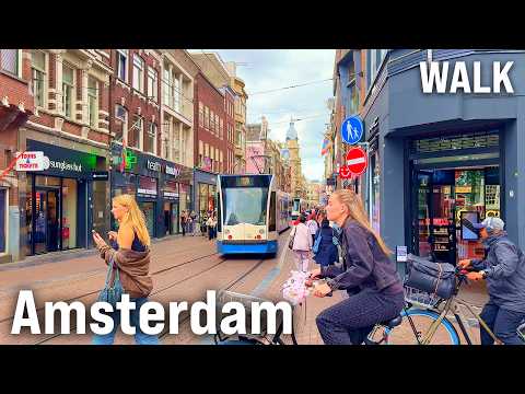 AMSTERDAM Walking Tour 2025 | Dutch Canals & Netherlands’s Capital City Walk [4K/60fps for Big TVs]