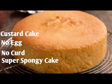 Spongy Custard Cake/Eggless Cake/No curd cake/Vanilla cake/Happy life with Deepshikha