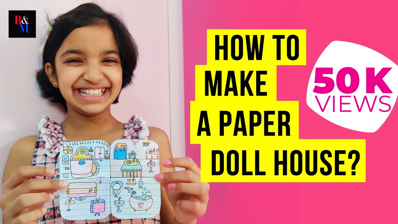 Create Cute Paper Doll House for Kids | Paper Craft | DIY