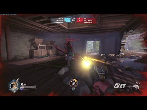 Top 50 Hanzo taken out by gunslinging Mercy!? See it to believe it!!
