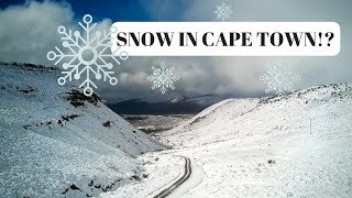 Snow in Cape Town!