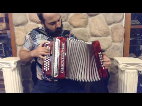 CAST510FR - Red Castiglione Diatonic Button Accordion FBbEb Fa MMM 31 12 $799