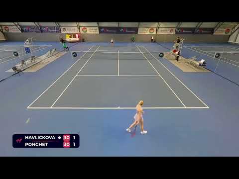 Lucie Havlickova [Q] (CZE) vs Jessika Ponchet [3] (FRA) // 7-6 6-3 // W50 Trnava // Semi-final