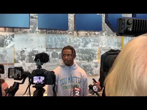 Donovan Peoples-Jones explains what happened on his chance to pass vs. Iowa