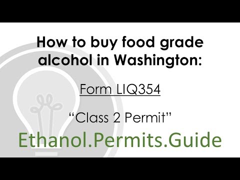 How to buy food grade alcohol in Washington