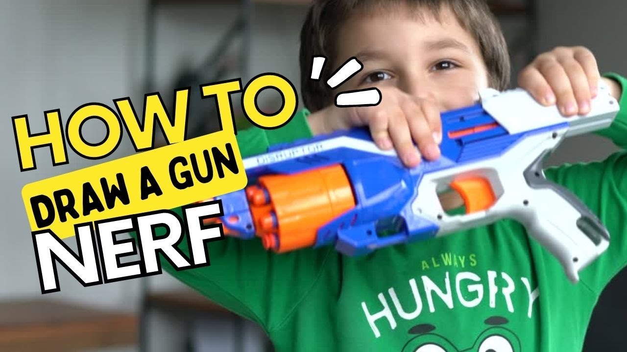 How to Draw a NERF Gun