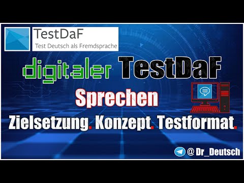 Digitaler TestDaF. Sprechen. Zielsetzung. Konzept. Testformat