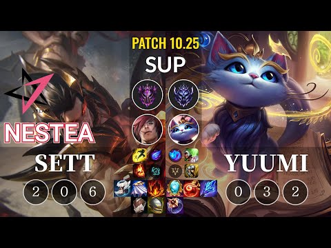 JT Nestea Sett vs Yuumi Sup - KR Patch 10.25