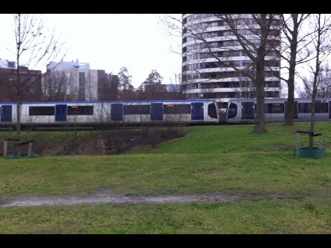 RET Metro RSG3 Lijn C Richting De Terp Nabij Capelsebrug Rotterdam!! (Combi met SG3)