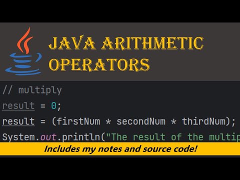 8 Arithmetic Maths Operators Java Tutorial For Beginners