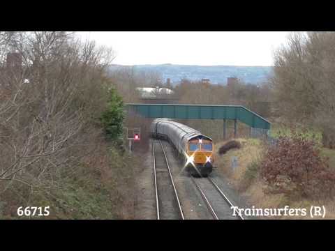 GBRF Class 66 No. 66715 on 4M37 Drax Aes - Liverpool Biomass Terminal on 23.12.16 - HD