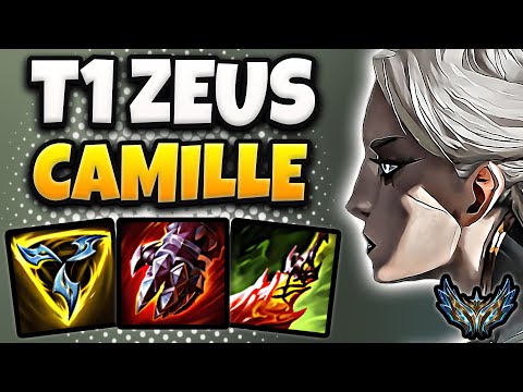 T1 Zeus Camille vs Rumble [ TOP ] Korea Challenger Patch 14.16 ✅