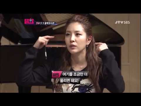 BoA teaches trainee how to sing the high notes effectively