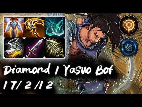 Diamond 1 ADC Yasuo Bot vs Jhin | Korea High Elo Replays