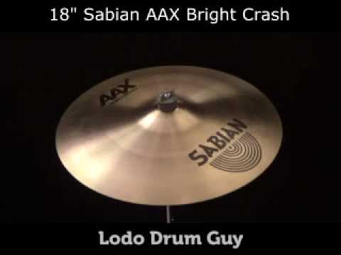 SOLD OUT 18" Sabian AAX Bright Crash cymbal