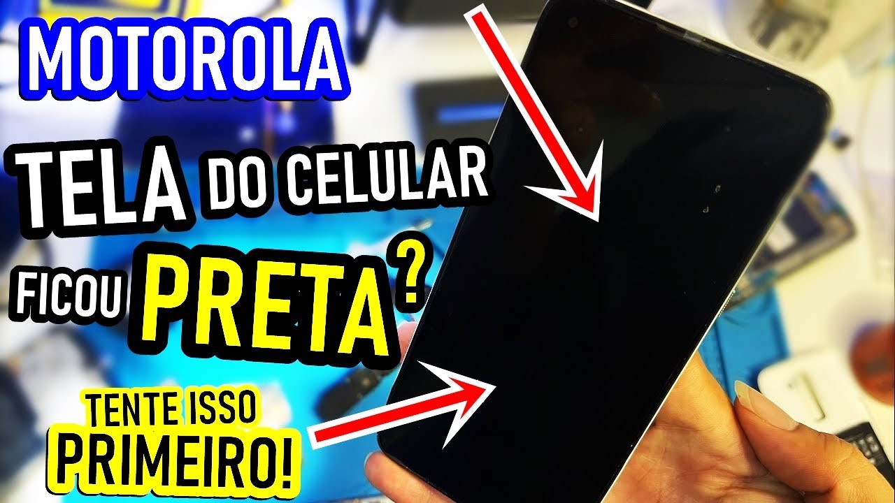 CELULAR MOTOROLA FICOU COM A TELA PRETA? Faça isso primeiro antes de levar no tecnico! TODA LINHA