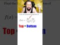 (1/3) Quick Trick for Finding Horizontal Asymptotes! #math #algebra #mathtrick #mathematics #precalc