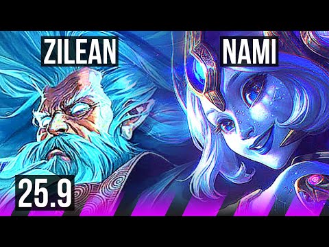 ZILEAN & Jhin vs NAMI & Ezreal (SUP) | Comeback, 1/3/24 | EUNE Grandmaster | 25.9
