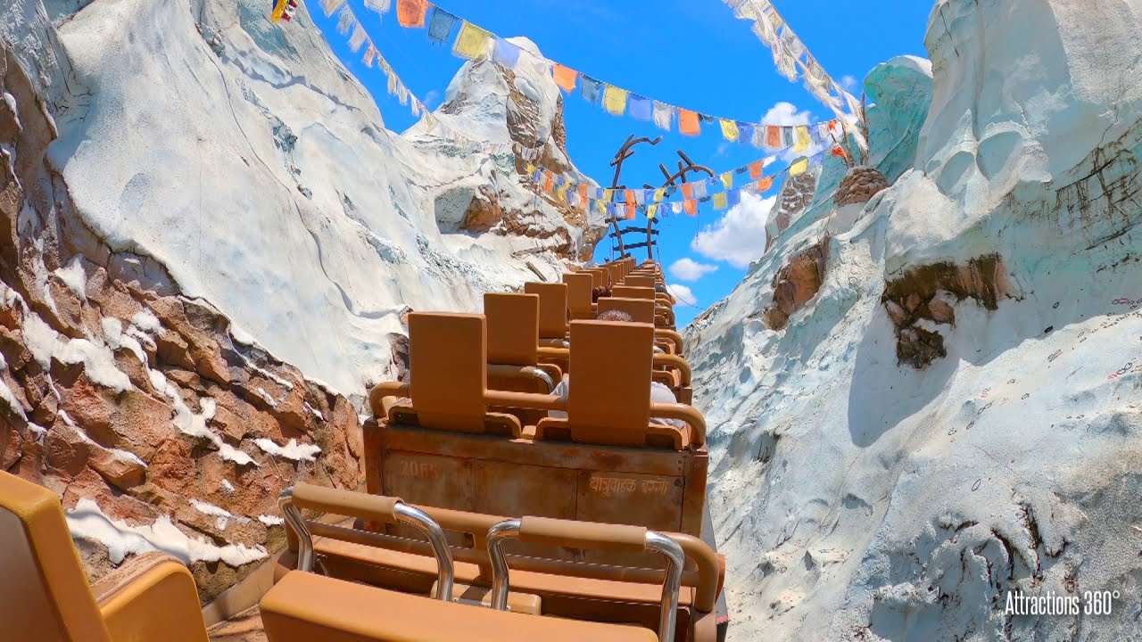 [4K] Everest Ride - Empty Disney's Animal Kingdom - Disney World 2020