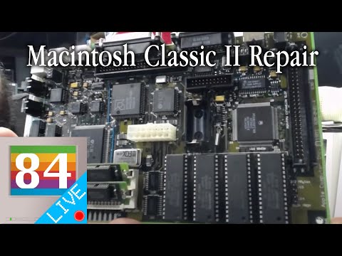 Mac84 LIVE: Macintosh Classic II "Glue Board" Repair