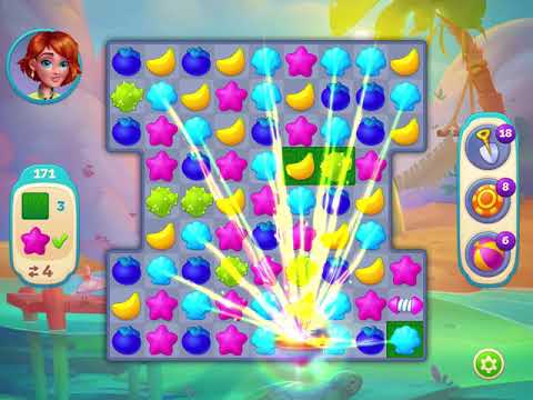 Hawaii Match-3 Mania - Level 171 - No Booster - FULL STORY - CaroGamesNL