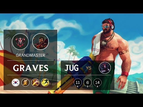 Graves Jungle vs Elise - KR Grandmaster Patch 9.14