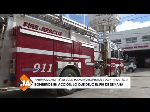 Bomberos en acción, lo que dejó el fin de semana, Martín Giuliano