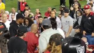 49ers vs Raiders game fight