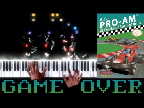 R.C. Pro-Am (NES) - Game Over - Piano|Synthesia Video