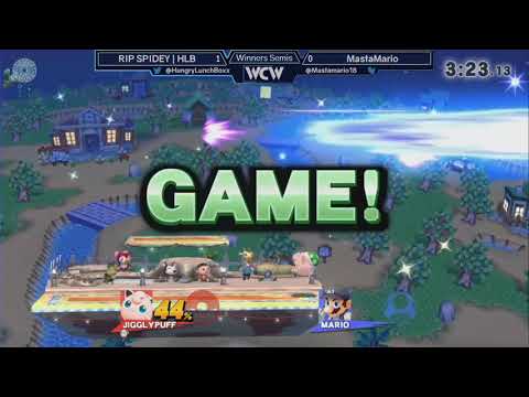 WCW 24 - RIP SPIDEY | HLB (Jigglypuff) vs MastaMario (Mario) Winners Semis