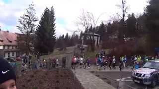 preview picture of video 'Górska Przygoda Wisła 15.11.2014 start biegu i nordic walking'