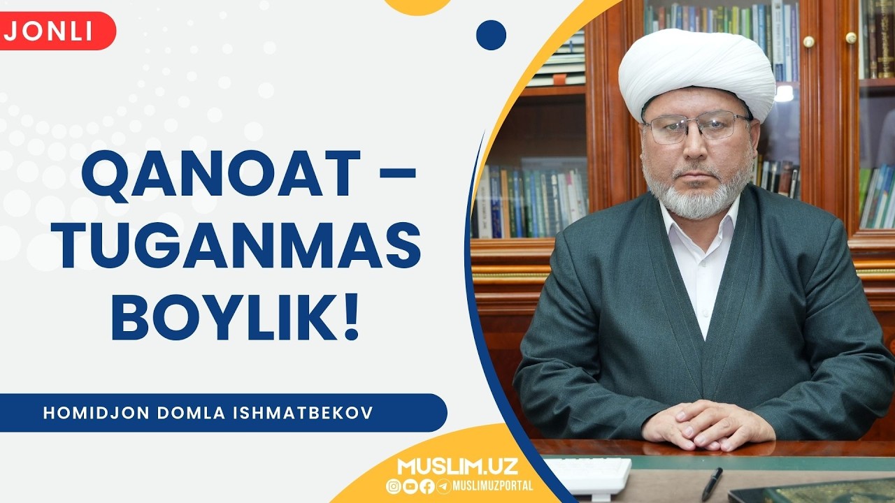 JONLI: Juma ma'ruzasi Qanoat  – tuganmas boylik! 03.04.2026