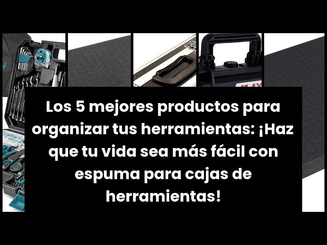 Vídeo relacionado con 4 Piezas Espuma Maletas,Espuma maletin herramientas,negra para cajas,400 mm x 300 mm, grueso 25 mm