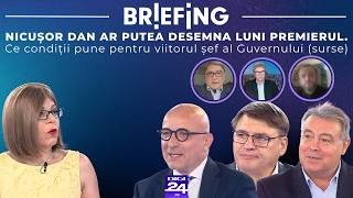 Briefing. Nicușor Dan ar putea desemna luni premierul. Ce condiții pune