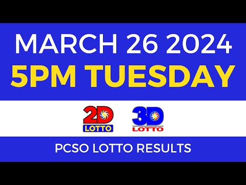 Lotto Result Today 5pm March 26 2024 PCSO