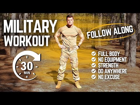 30-Minute Military Full Body Workout (No Equipment) | Train Like a Soldier ANYWHERE