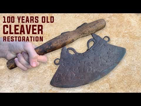 🛠️ Antique Rusty Cleaver Restoration | A Real Antique