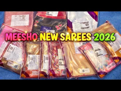 Meesho New Arrival Saree Haul 2026 | Latest Wedding & Party Wear Collection | Honest Review haul