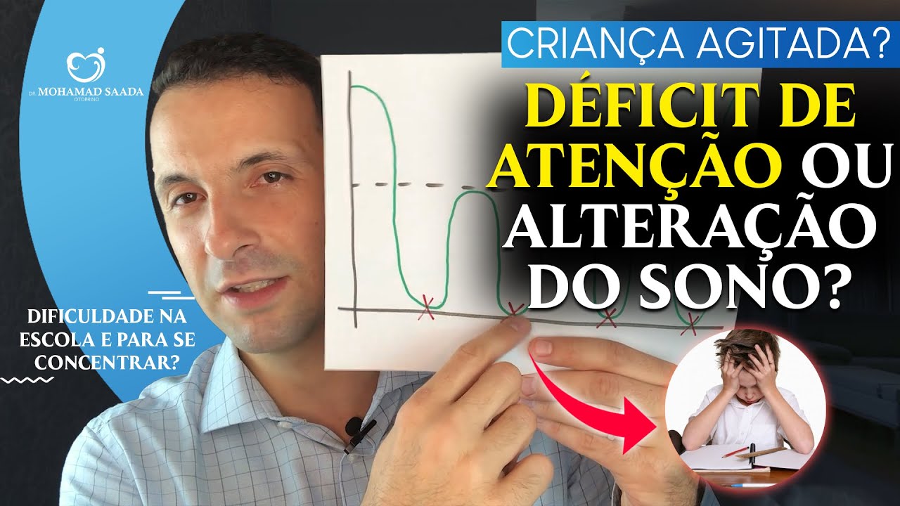 Criança agitada? Déficit de atenção ou alteração do sono?